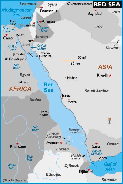 Middle East Map - Red Sea | Red sea, Sea map, Map