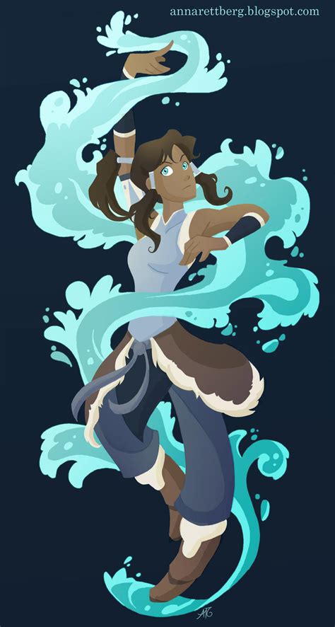 Korra Waterbending by aerettberg on DeviantArt