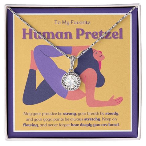 To My Favorite Human Pretzel Yoga Necklace Gifts for Yogis - Etsy