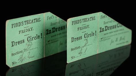 Theater tickets from the night Abraham Lincoln was shot sold for over $250K at auction | Fox ...