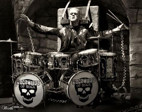 Image result for frankenstein playing drums | Classic horror, Horror ...