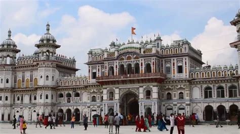 Janaki Mandir or Temple of Janakpur dham... | Stock Video | Pond5