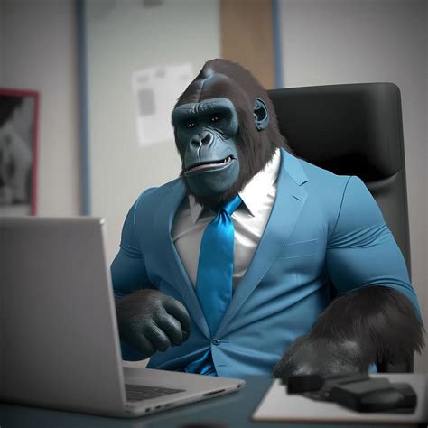 gorilla businessman illustration 21877342 Stock Photo at Vecteezy