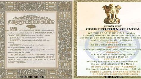 Articles Of Indian Constitution Chart