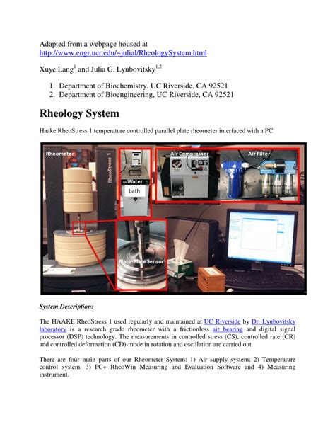 (PDF) Rheology System