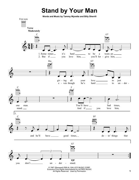 Stand By Your Man | Sheet Music Direct