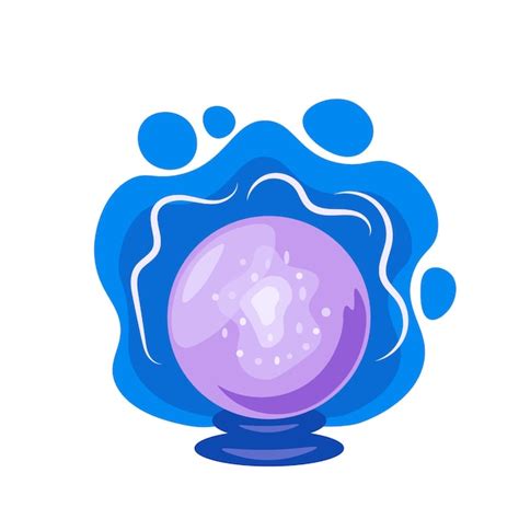 Premium Vector | Magical crystal ball vector illustration