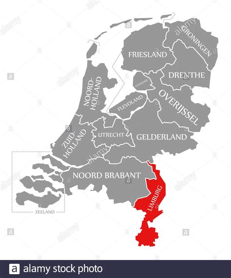 Limburg Netherlands PowerPoint Map Slides Limburg Netherlands Map PPT ...