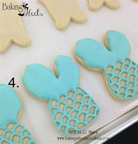 How to Make Mermaid Tail Cookies — Baking in Heels