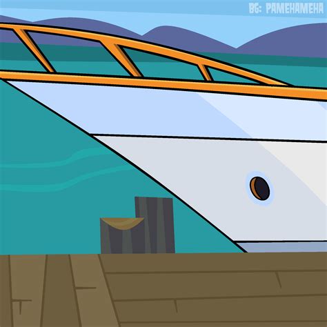 Total Drama Background - Yacht on Dock by Pamehameha on DeviantArt