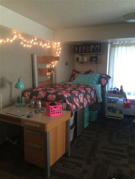 My dorm room at Washington State University | Dorm room organization, University dorms, Dorm room