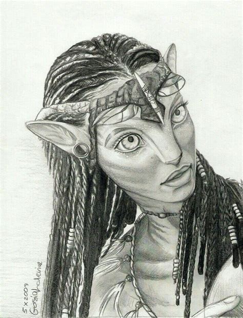 Love Neytiri | Avatar fan art, Sketches, Drawing sketches