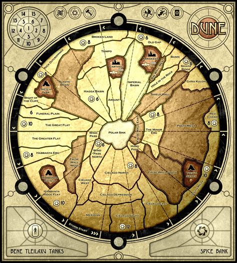 Dune - board game map by ilya-b on DeviantArt