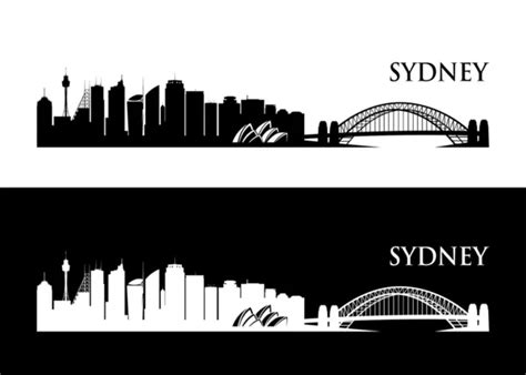 Sydney skyline Vector Stock Images | Depositphotos