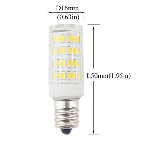 Bonlux E12 Candelabra LED 40w Equivalent 2800k Warm White T3/t4 ...