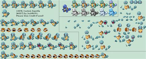 Squirtle Sprite Sheet