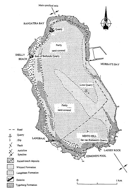 Robben Island Geological Map - Robben Island • mappery