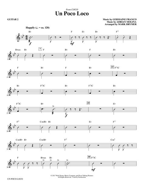 Un Poco Loco - Guitar 2 at Stanton's Sheet Music