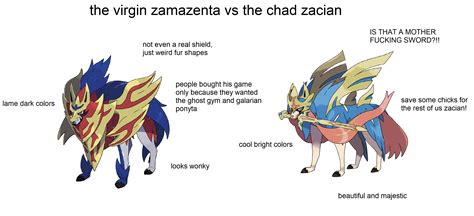 the virgin zamazenta vs the chad zacian (if you like zamazenta do not ...