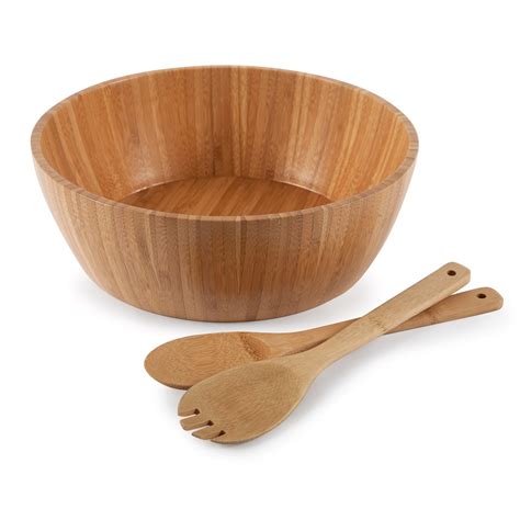 Core Bamboo Salad Bowl and Servers - 3-Piece Set - Save 54%