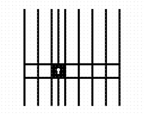 Prison Bars Svg, Jail Clipart, Metal Bars Png, Prison Dxf Logo, Jail ...