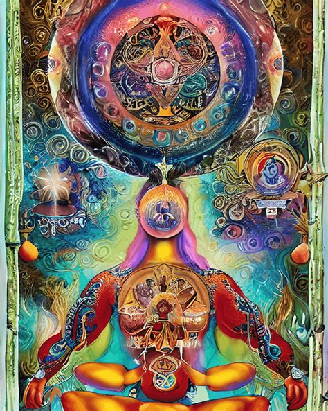 8k Digital Graphic of the Chakras in a Spiritual Setting · Creative Fabrica