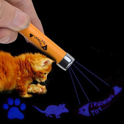 Cat Laser Pointer Pen Interactive Toy With Bright Animation Mouse | Cat laser pointer, Cat laser ...