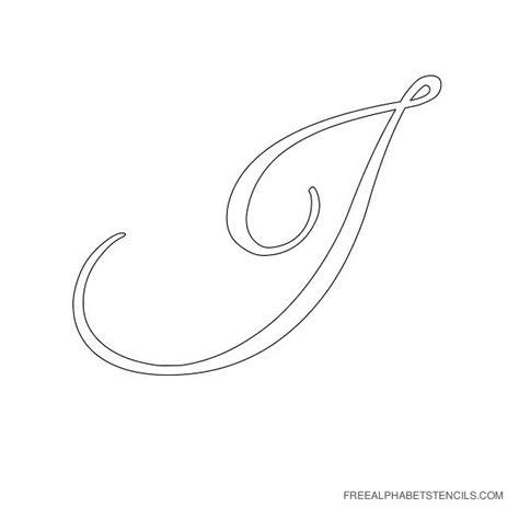 Free Cut Out Printable Cursive Letter Stencils