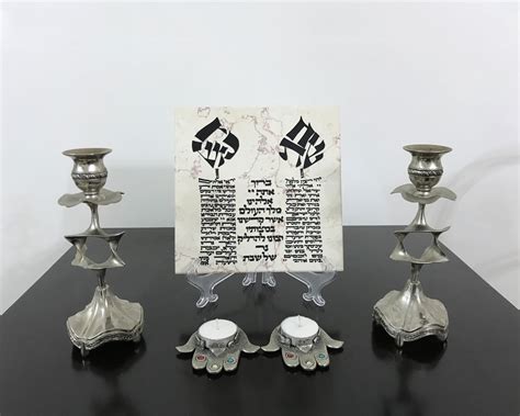 Shabbat Candles – Artist Collection – A Piece Of Israel