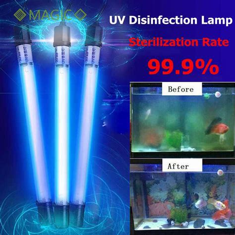 🔸MAGIC🔹 Germicidal Light Pond Fish Tank Aquarium Submersible UV Light ...