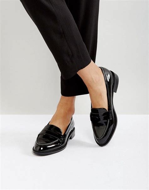 ASOS DESIGN MUNCH Loafer Flat Shoes | Flat shoes women, Oxford shoes ...