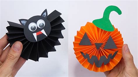 4 craft ideas Moving PAPER TOYS - Halloween craft ideas - YouTube