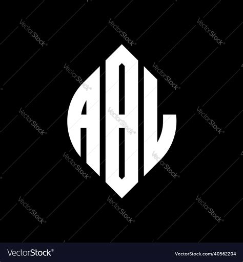 Abl circle letter logo design Royalty Free Vector Image