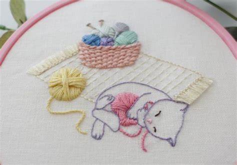 15 Cat Embroidery Patterns