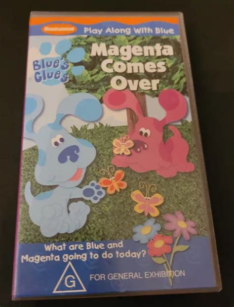 NICKELODEON BLUE'S CLUES Magenta Comes Over Video VHS Tape $12.99 ...