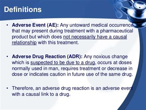 Adverse drug reactions