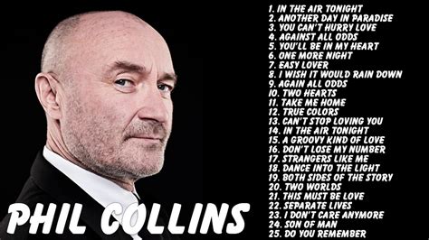 Phil Collins: Phil Collins Greatest Hits (LIVE) | Best Songs Of Phil Collins - YouTube