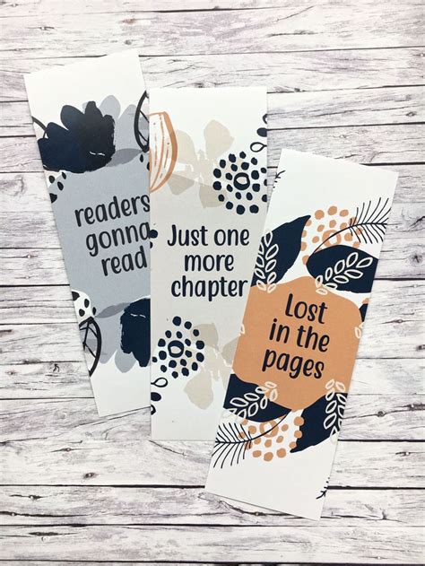 Printable quotes bookmarks. These beautiful bookmarks with bookish ...