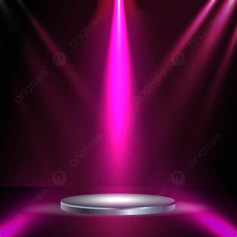 Pink Spotlight Effect Vector Illustration Background, Spotlight, Stage, 3d Background Image And ...