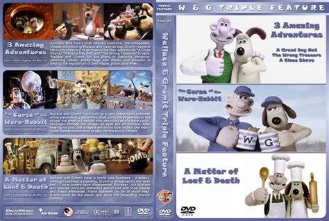 Wallace & Gromit Triple Feature dvd cover (2001-2008) R1 Custom