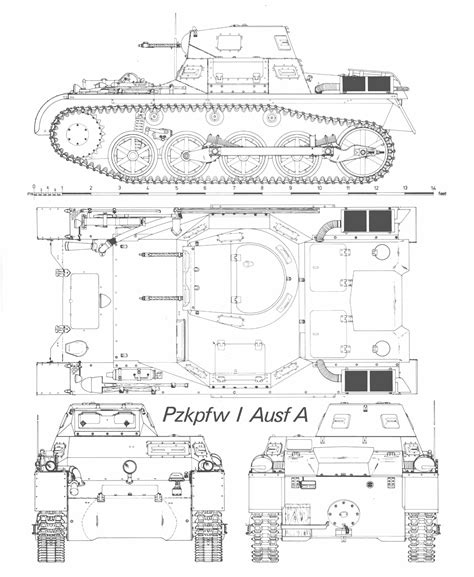 Panzer I blueprint | Wwii vehicles, Blueprints, German tanks