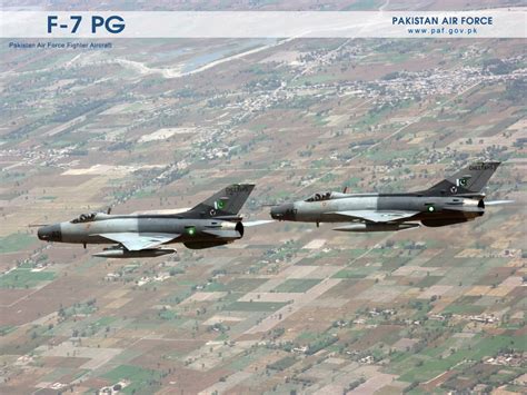 Pakistan Air Force F7-PG Aircraft Formation Wallpaper | Pak Sar Zameen