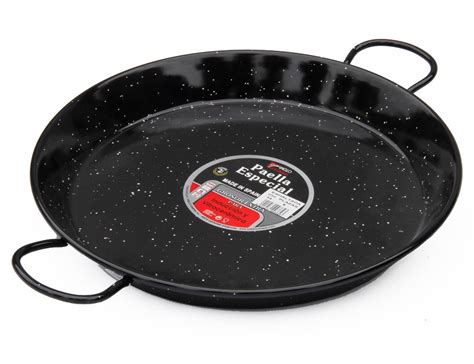 The Paella Company - 34cm Enamelled Steel Paella Pan for Ceramic ...