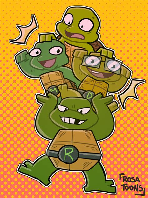 TMNT Mutant Mayhem - Babies by Rosatoons on DeviantArt