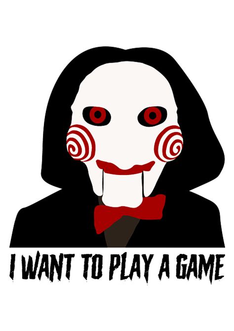 I want to play a Game Jigsaw Saw movie Jigsaw Puzzle by Remake Posters - Pixels Merch