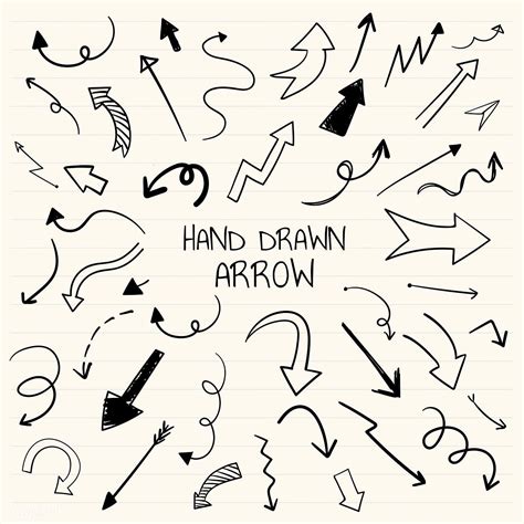 Hand-drawn doodle arrows vector set | free image by rawpixel.com / filmful | Arrow illustration ...