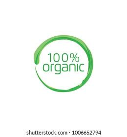 Organic Food Label Design Vector Template Stock Vector (Royalty Free ...