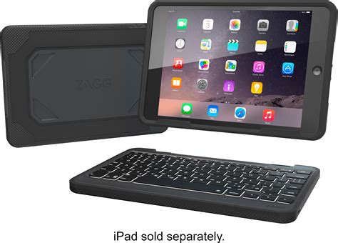 Best Buy: ZAGG Rugged Book Keyboard Folio Case for Apple® iPad® mini ...