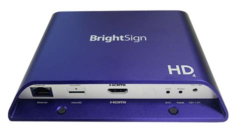 BrightSign HD224 Standard I/O Digital Signage Media Player, H.265, 4K ...