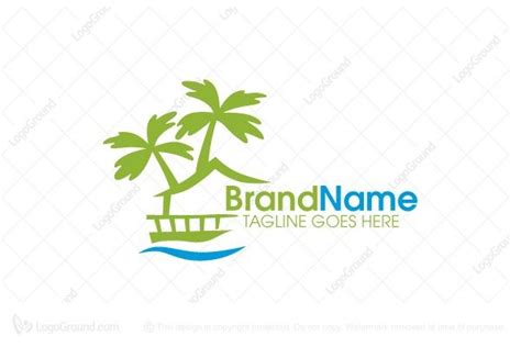 Beach Resort Logo | Resort logo, Resort logo design, Nature logo design